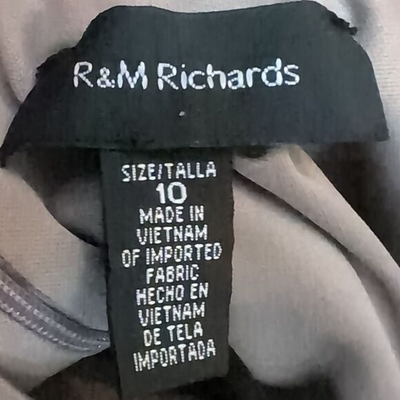 R&M Richards gorgeous plum color sequin dress size 10 - Picture 5 of 14